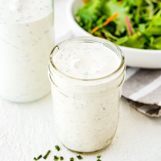 Homemade Eggless Ranch Dressing