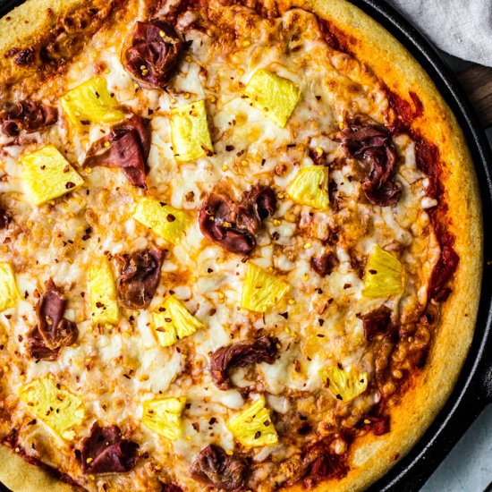 Hawaiian Pizza + Crispy Prosciutto