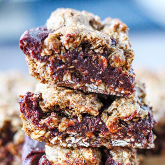 Vegan Oat Fudge Bars