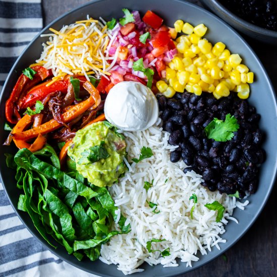 Easy Vegetarian Burrito Bowls