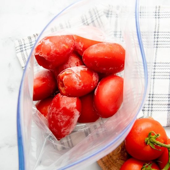 How to Freeze Tomatoes