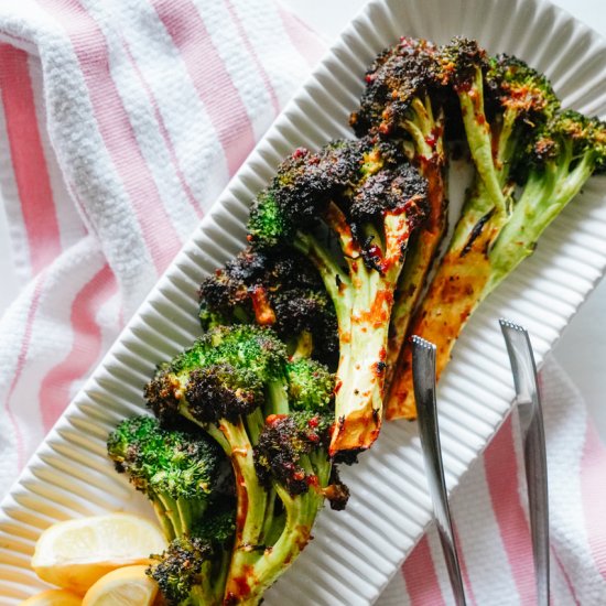 Charred BBQ Broccoli