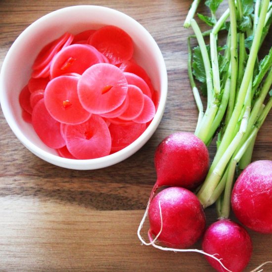 Easy Pickled Radishes