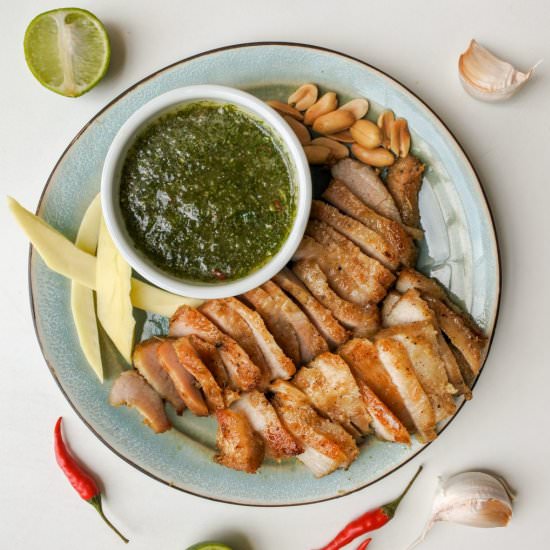 Grilled Thai Pork Jowl