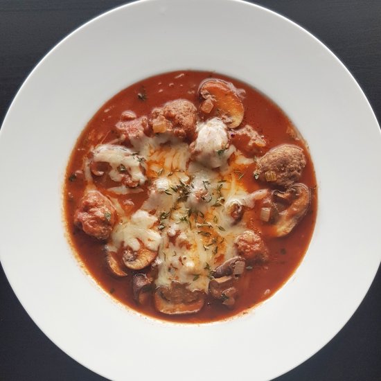 Meatball  Mushroom Soup