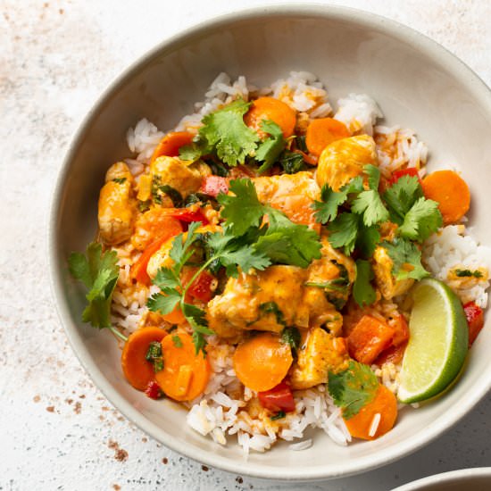 easy thai chicken curry