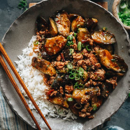 Mapo Eggplant (麻婆茄子)