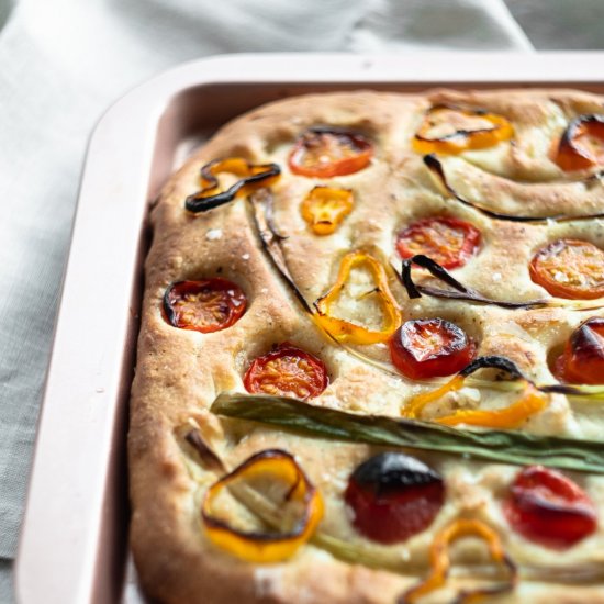 Cherry Tomato and Oregano Focaccia