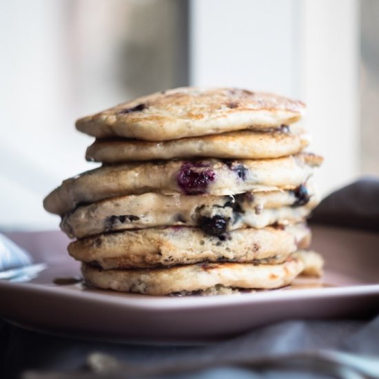 Blueberry Vanilla Pancakes