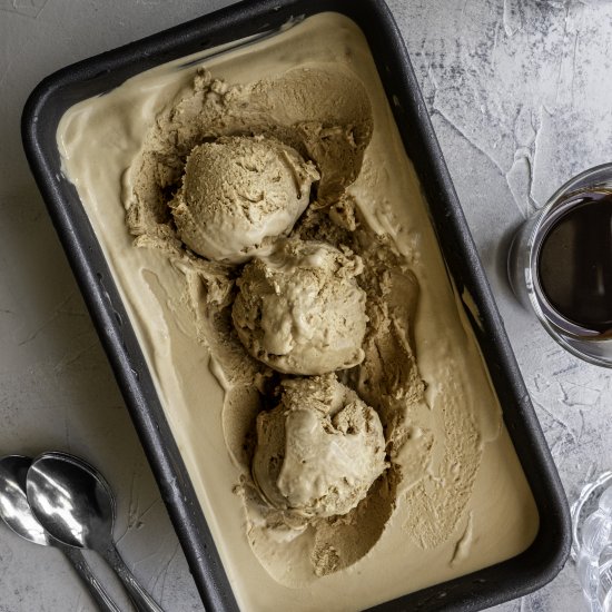 No-churn Coffee ice cream