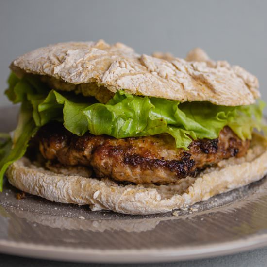 Hamburger In Flat Bread