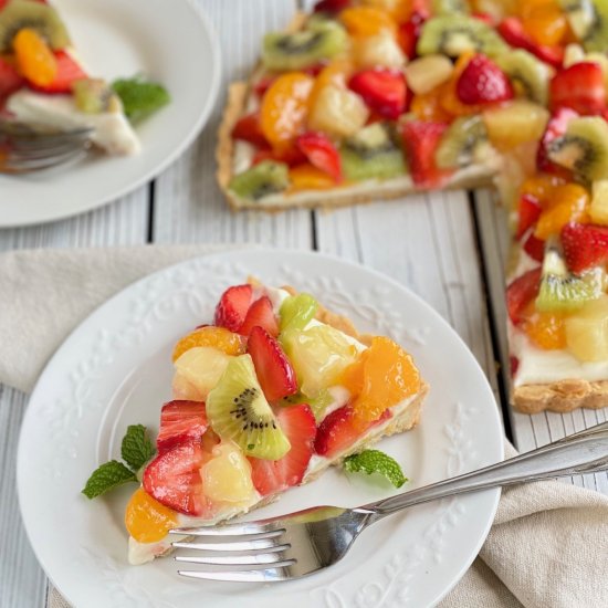 White Chocolate Fruit Tart