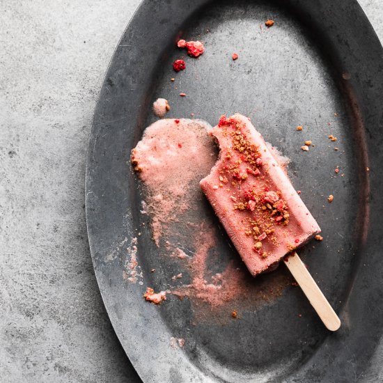 Strawberry Shortcake Popsicles