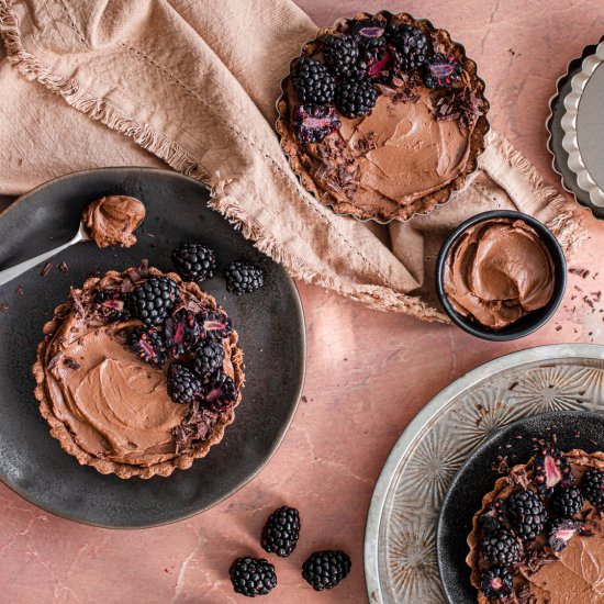 Date Sweetened Chocolate Tarts