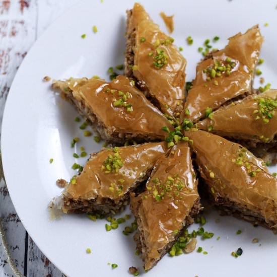 Walnut and Orange Blossom Baklava