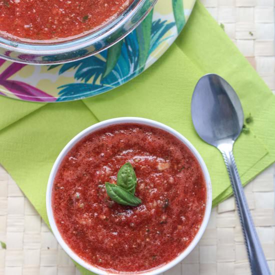 Easy Watermelon Summer Gazpacho