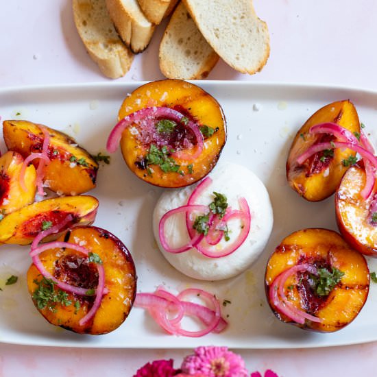 Grilled Nectarine Burrata