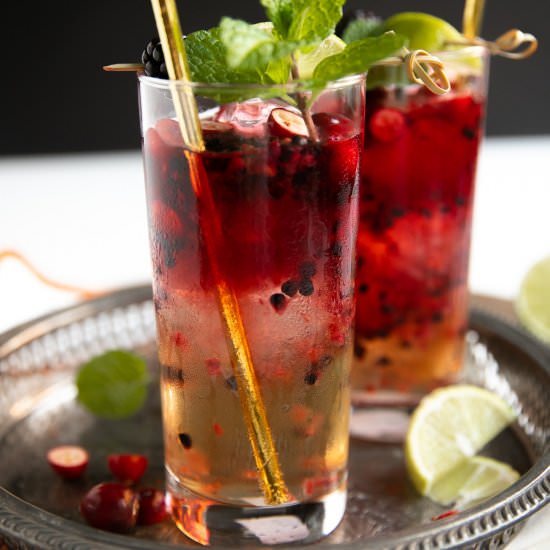 Blackberry Cranberry Moscow Mule