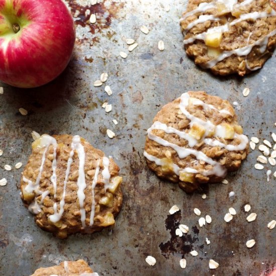 Caramelized Apple Oatmeal Cookies