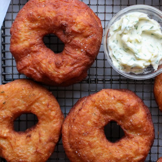 Rosemary Onion Donuts