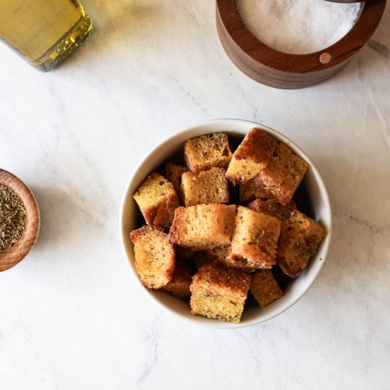 Gluten Free Sourdough Croutons