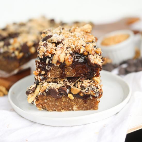 Healthier Walnut Magic Bars