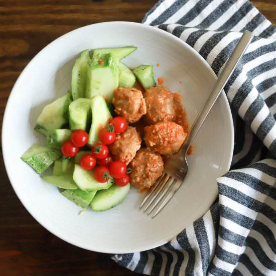 Gluten Free Buffalo Turkey Meatball