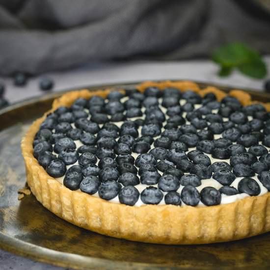 Lemon Blueberry Ricotta Tart