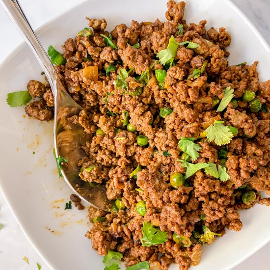 Keema Mattar- Ground Meat with Peas