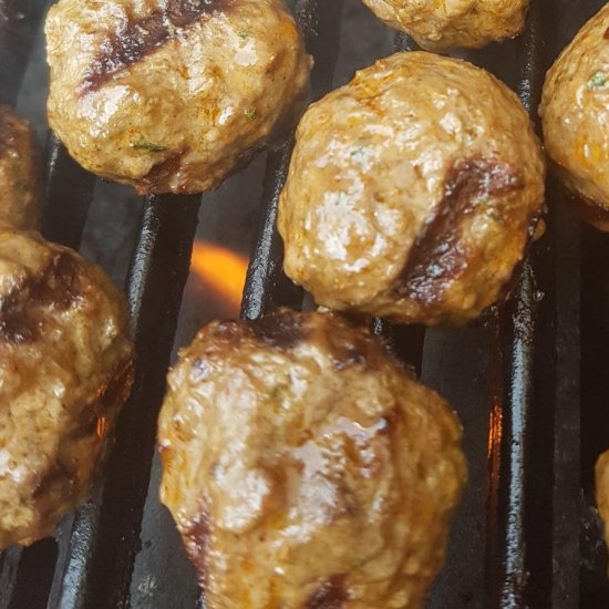 Keto Grilled Donair Meatballs