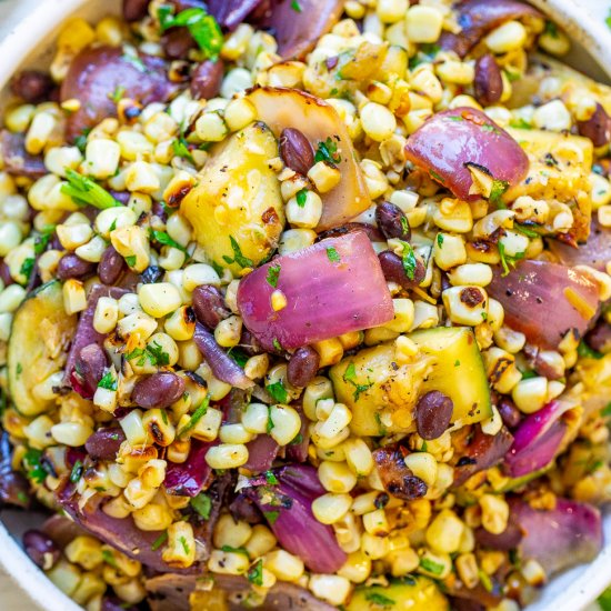 Grilled Corn & Black Bean Salad