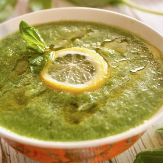 Cold Cucumber Basil Soup