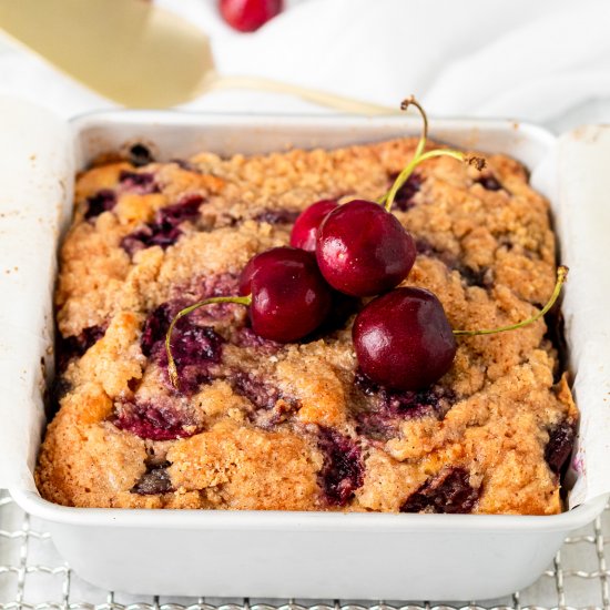 mini cherry coffee cake