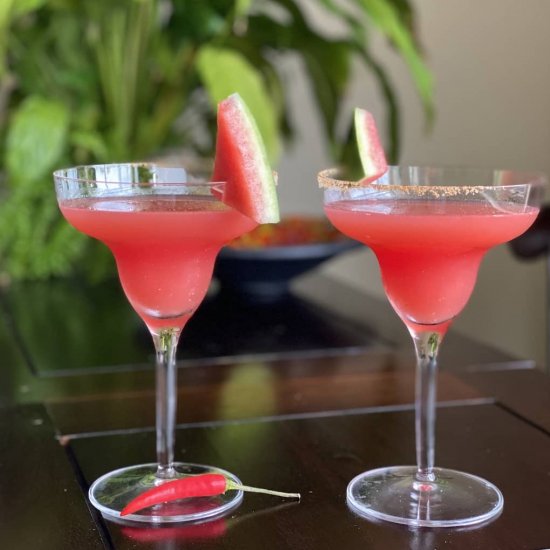 Spicy Watermelon Margarita recipe