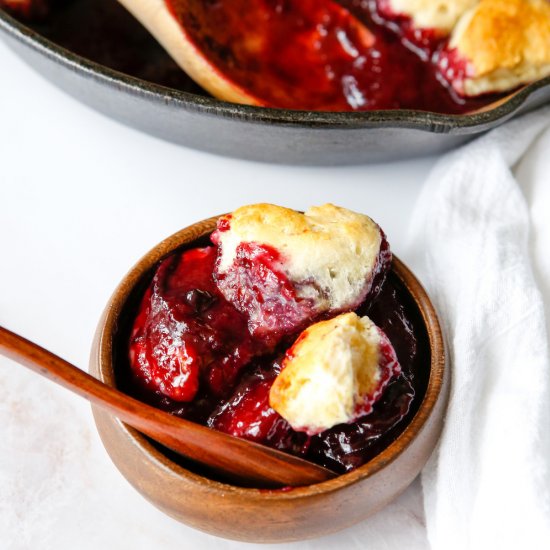 Easy Gluten-Free Plum Cobbler