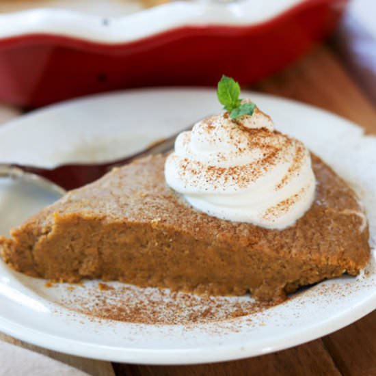 crustless pumpkin pie