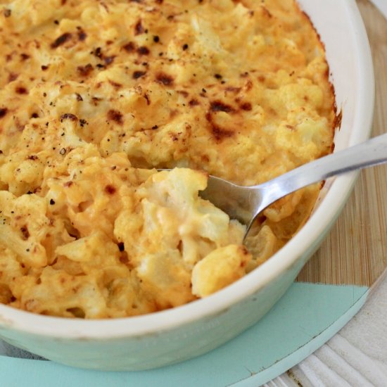 Baked Cauliflower “Mac” & Cheese