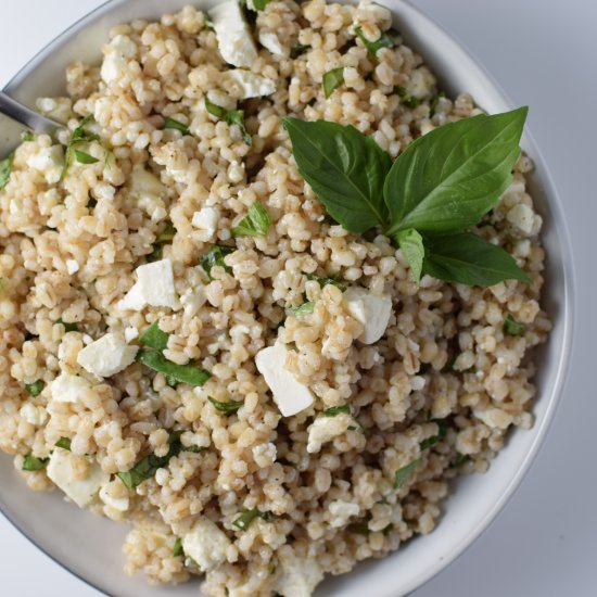 Roasted Lemon and Feta Barley Salad