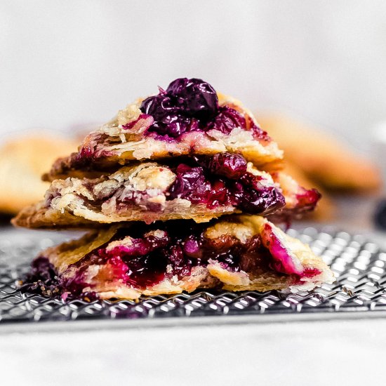 Blueberry Peach Walnut Hand Pies