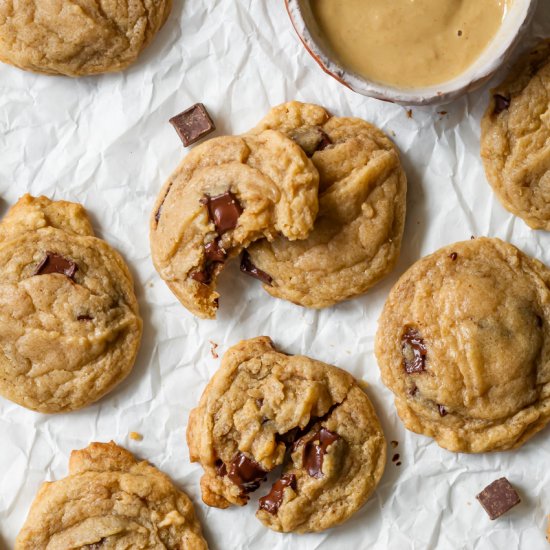 Tahini Chocolate Chip Cookies