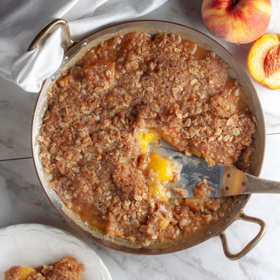 Homemade Peach Crisp