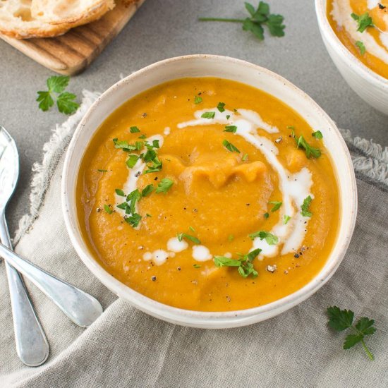 Pumpkin and Sweet Potato Soup