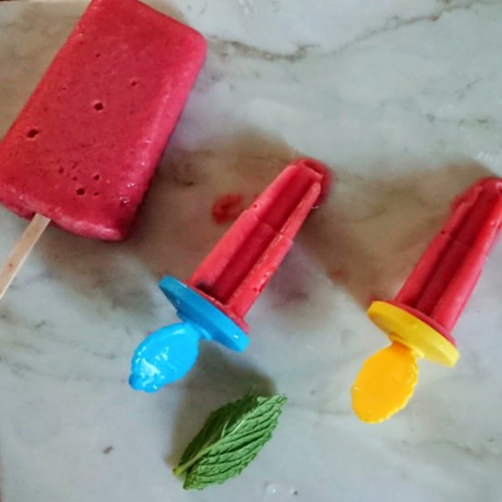 Dairy Free Frozen Yogurt Popsicles