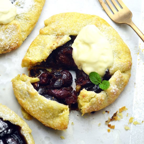 Mini Chocolate Cherry Galettes