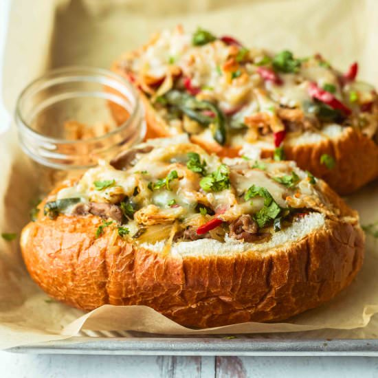 Spicy Philly Cheesesteaks