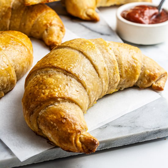 Low-Fat Vegan Sourdough Croissant