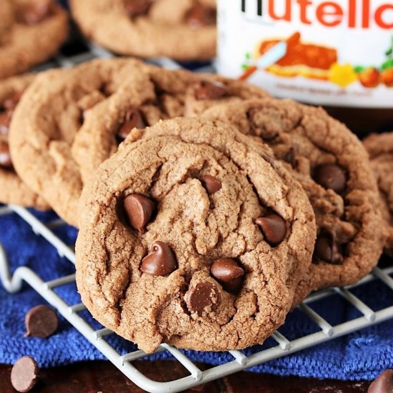 Nutella Chocolate Chip Cookies