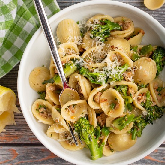 Orecchiette w/ Sausage & Broccolini