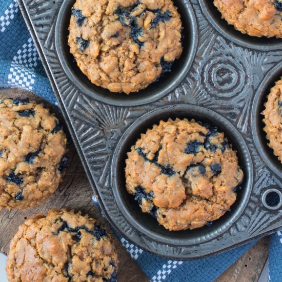 Blueberry Oatmeal Muffins