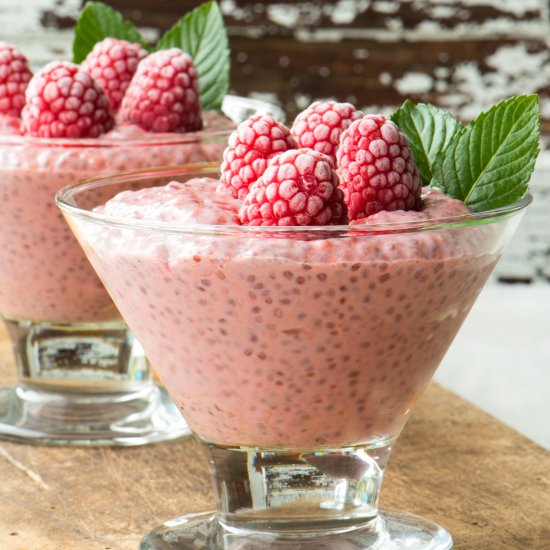 Raspberry Chia Pudding